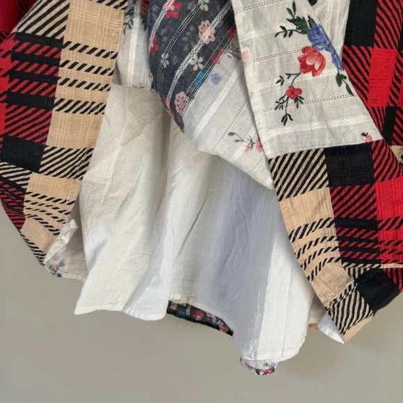 Anthropologie Let Me Be Contrast mixed print maxi skirt Size XS - Picture 6 of 12